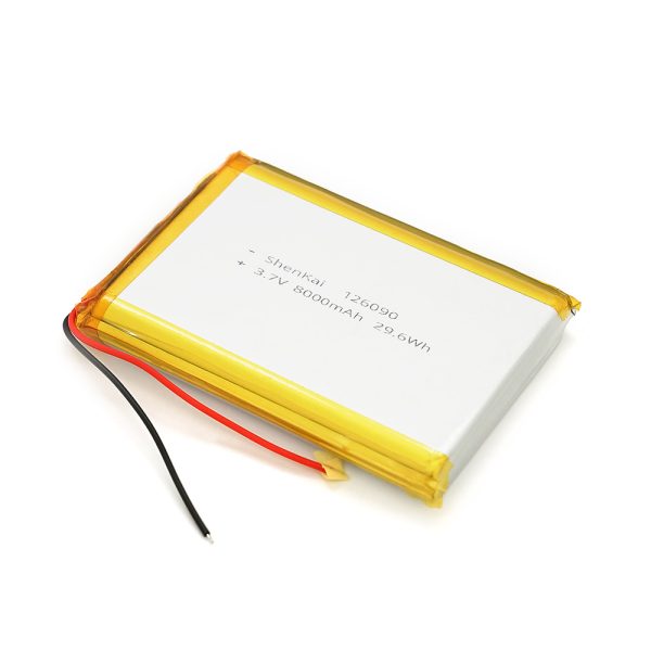 Літій-полімерний акумулятор 12*60*90mm (Li-ion 3.7В 8000мА&middot;год)