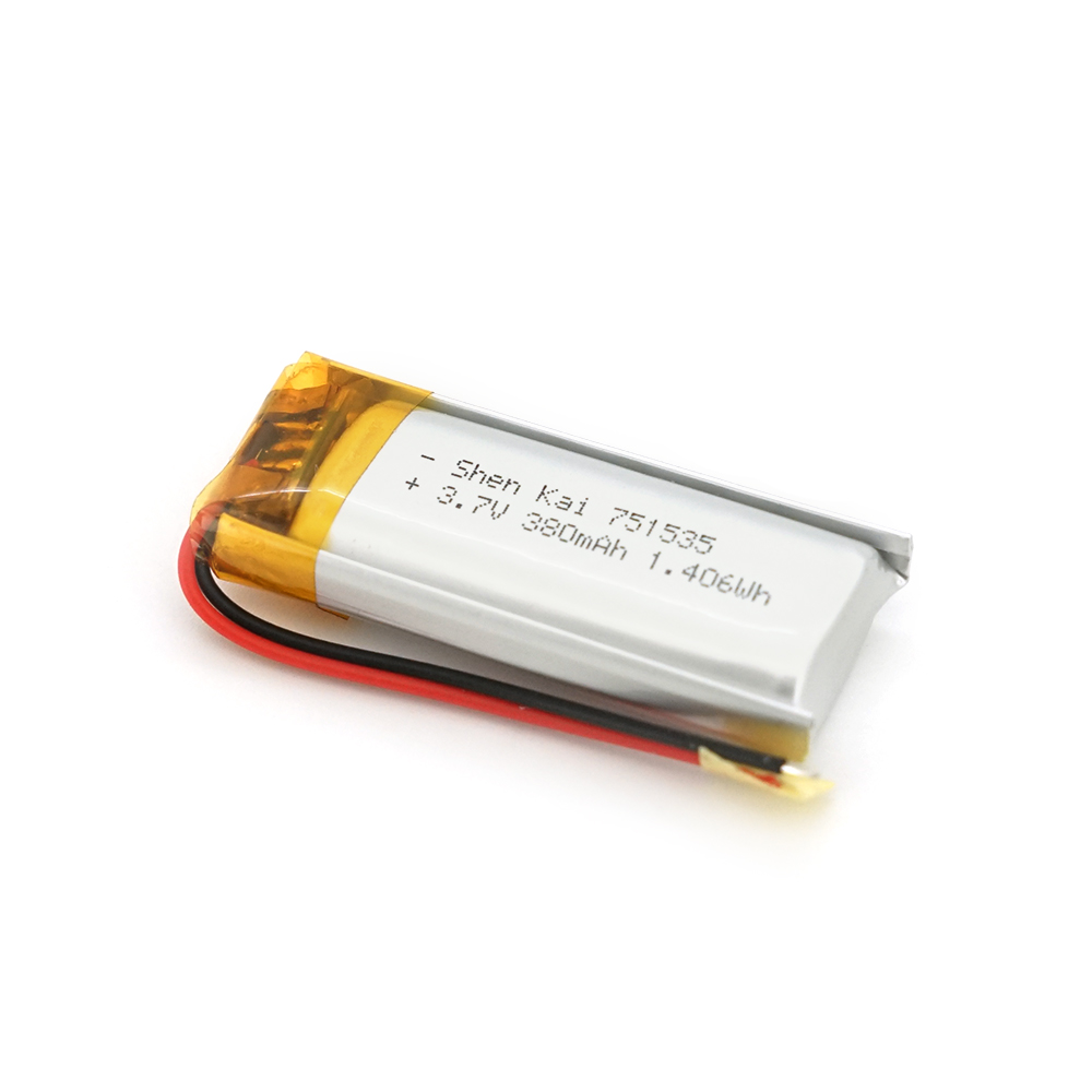 05803 Літій-полімерний акумулятор 7.5*15*35mm (Li-ion 3.7В 380мА·год) - Зображення 1