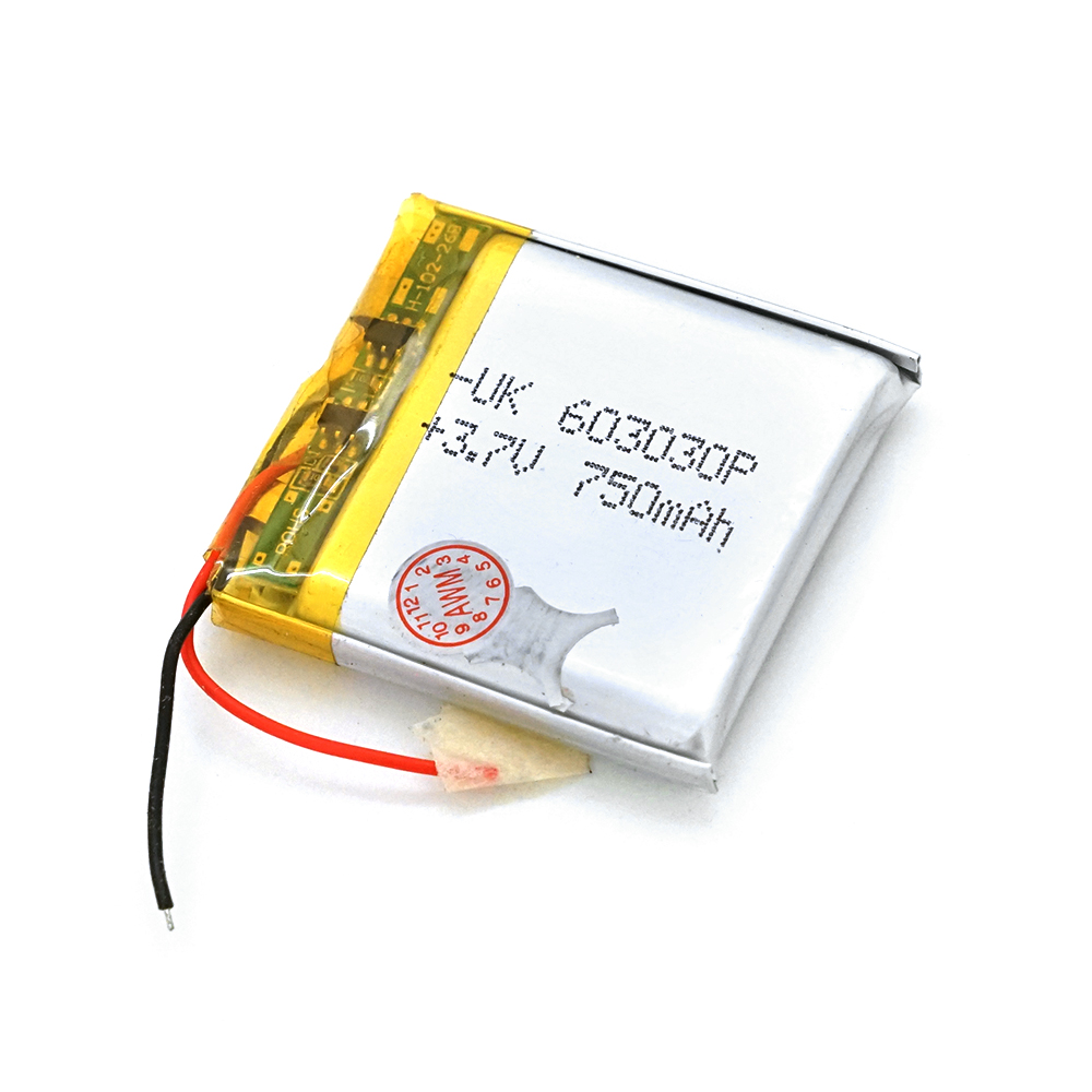 06902 Літій-полімерний акумулятор 6*30*30mm (Li-ion 3.7В 750мА·год) - Зображення 1