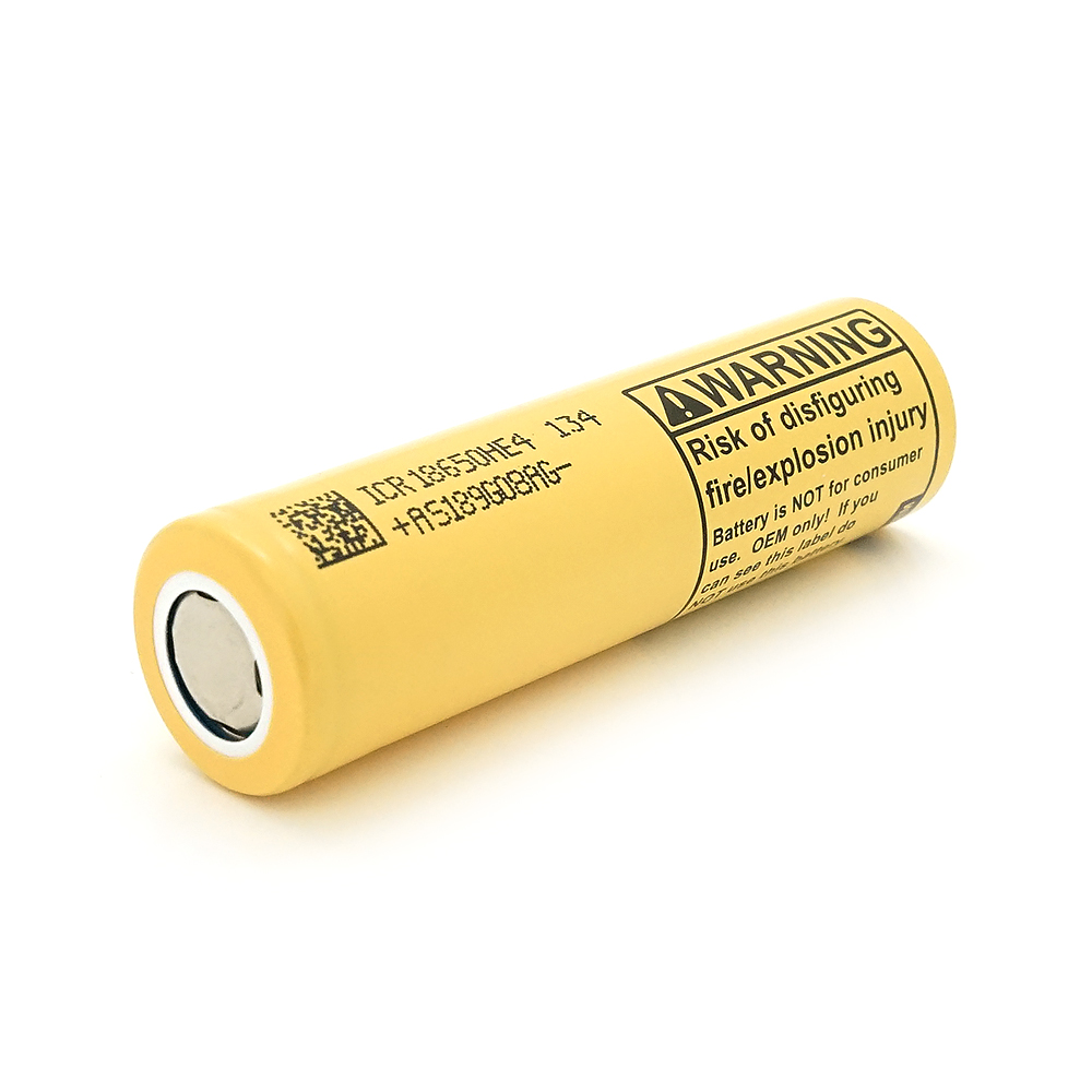 15526 Акумулятор 18650 Li-Ion LG LGDBHE41865-HE4, 2500mAh, 35A, 4.2 / 3.7 / 2.5V, YELLOW, 2 шт в упаковці, ціна за 1 шт - Зображення 1
