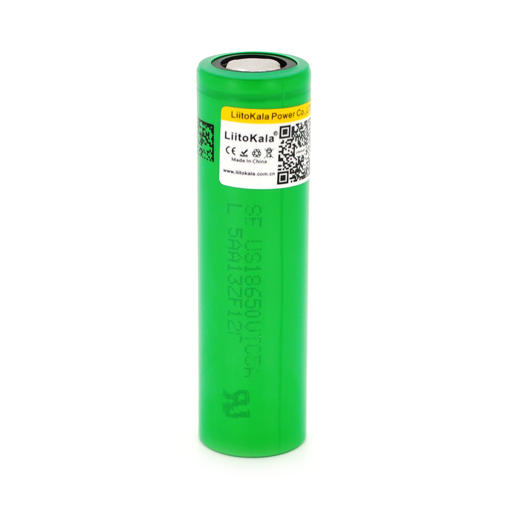 23387 Акумулятор 18650 Li-Ion LiitoKala Lii-VTC5, 2600mah (2450-2650mah), 3.7V (2.75-4.2V), Green, PVC - Зображення 1