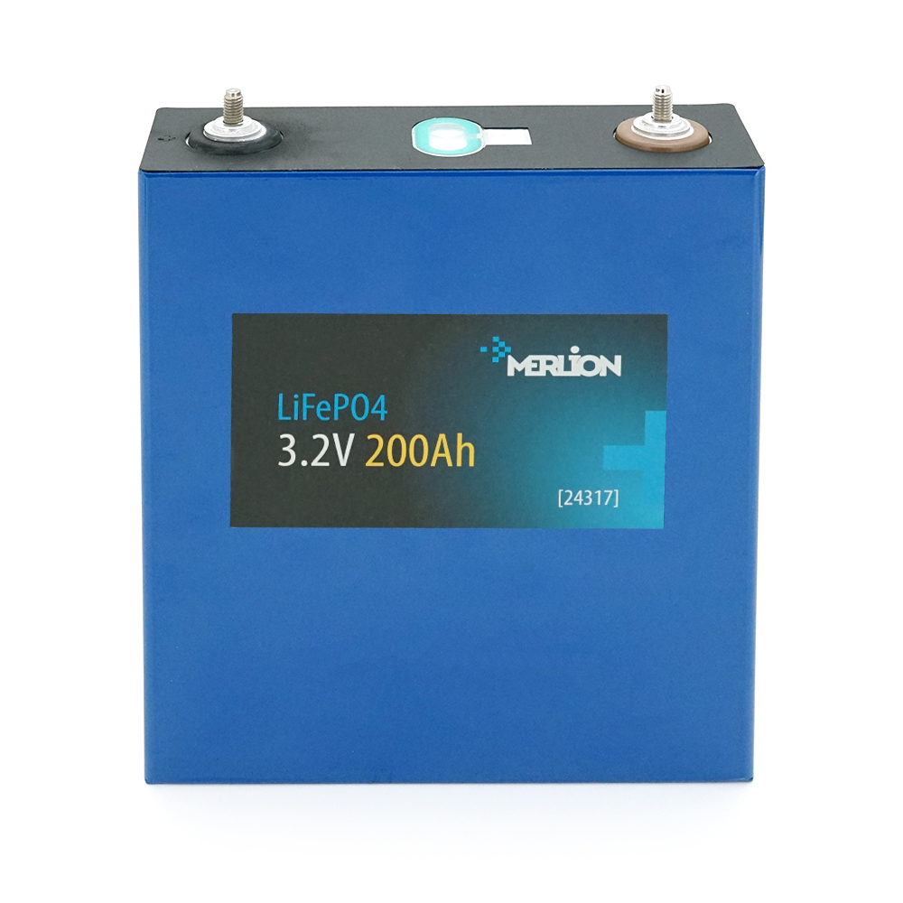 24317 Осередок Merlion 3.2V 200AH для збирання LiFePo4 акумуляторів, (173х53х203(220)) мм, Q5 - Зображення 1
