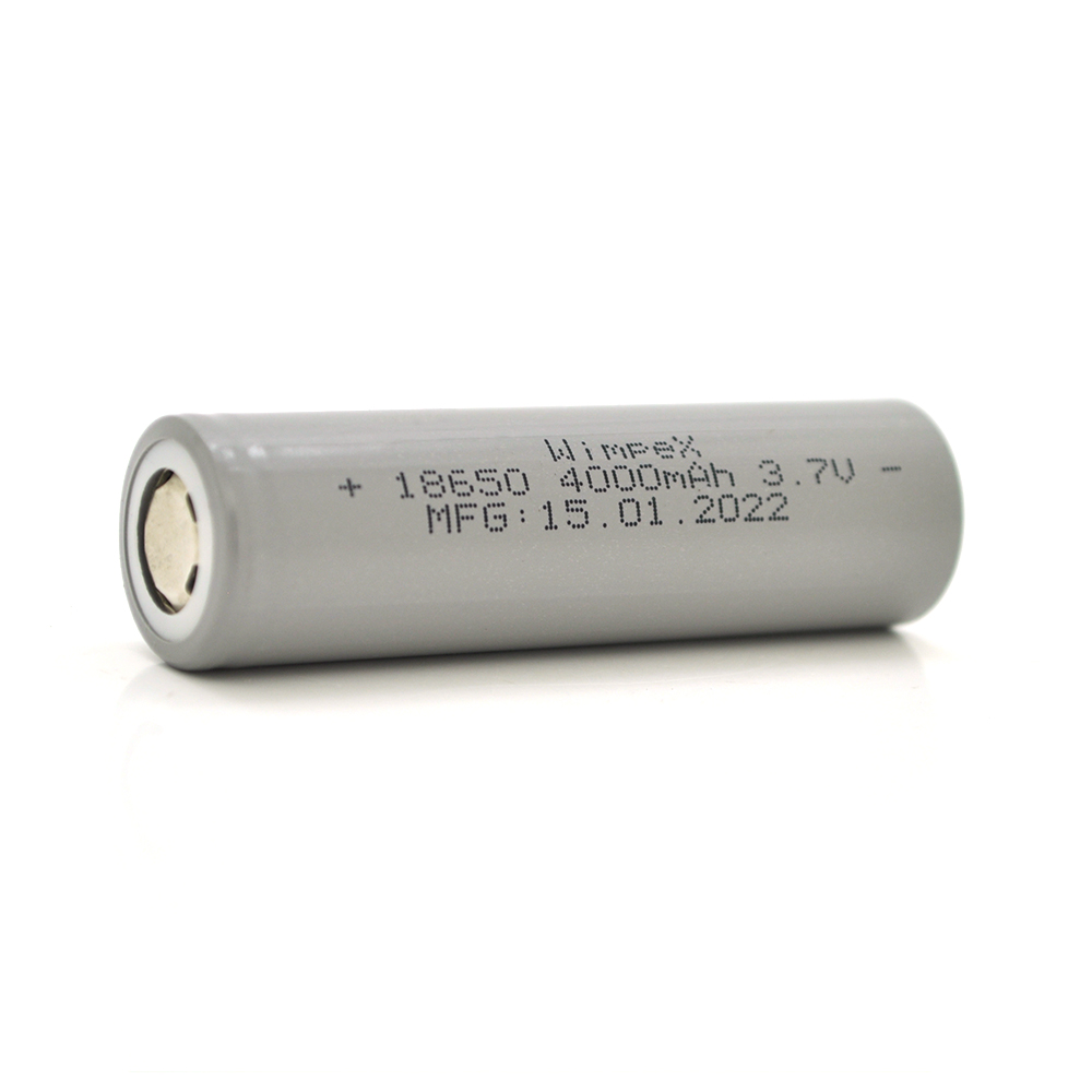 27574 Акумулятор WMP-4000 18650 Li-Ion Flat Top, 2400mAh, 3.7V, Gray - Зображення 1