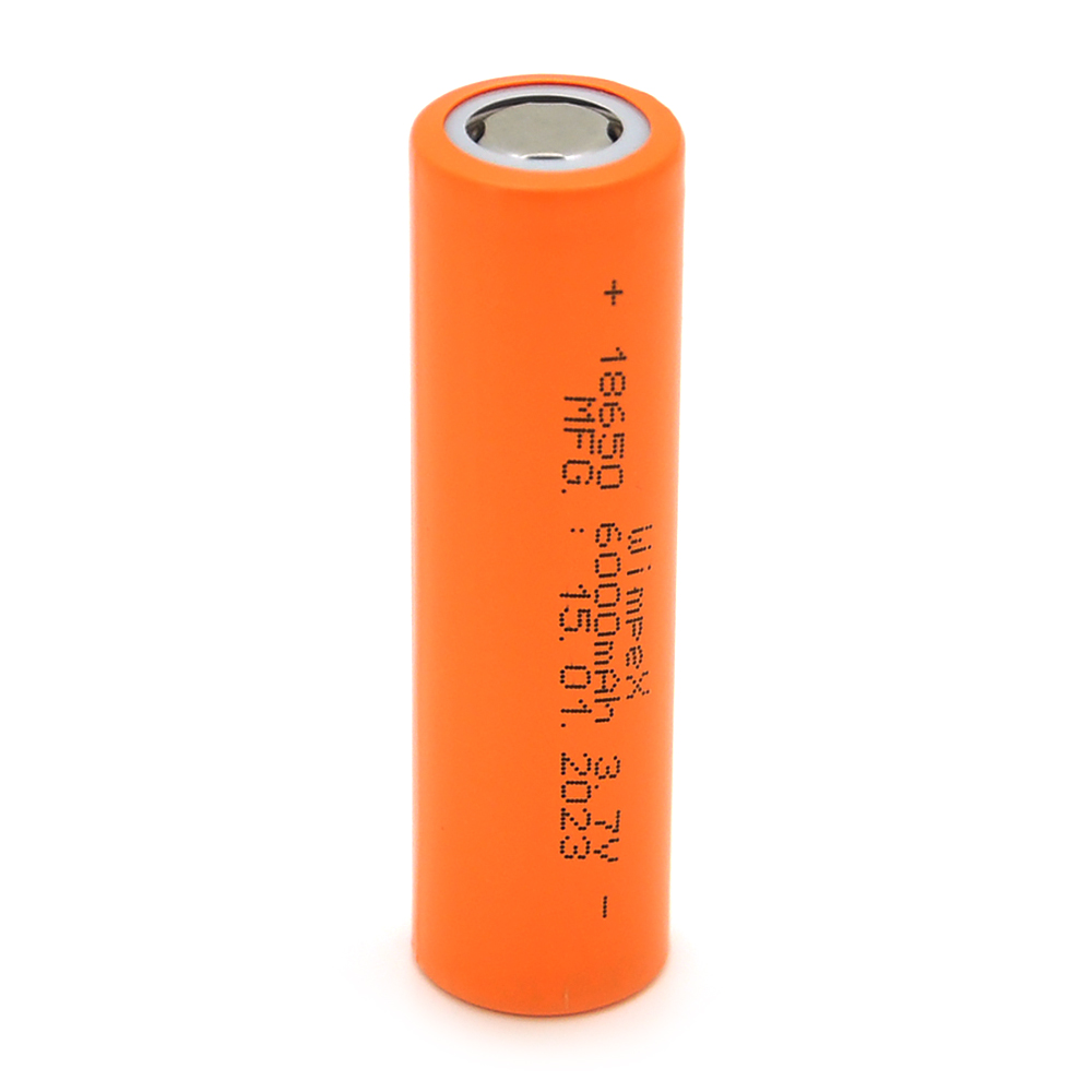 30013 Акумулятор WMP-6000 18650 Li-Ion Flat Top, 1200mAh, 3.7V, Orange - Зображення 1