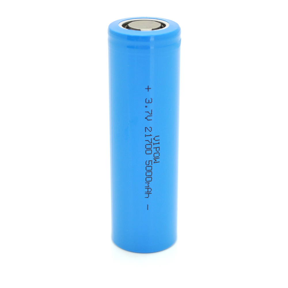 31080 Акумулятор 21700 Li-Ion Vipow ICR21700 FlatTop, 5000mAh, 3.7V, Blue Q50 / 500 - Зображення 1