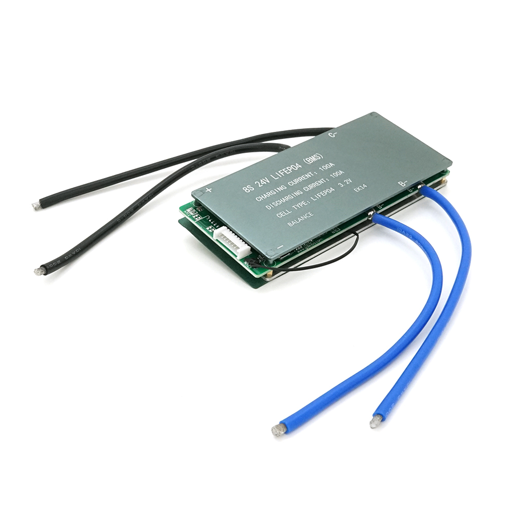 33937 BMS плата Leiba LiFePo4 24V 8S 100A, алюмінієвий радіатор - Зображення 1