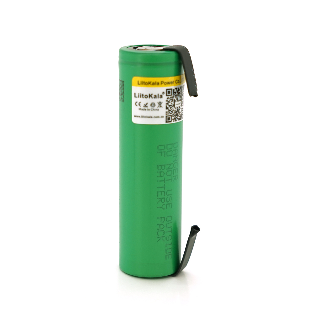 35889 Акумулятор 18650 Li-Ion LiitoKala Lii-VTC5A-N(Nickel), 2600mAh (2500-2600mAh), 3.7V (2.75-4.2V), Green, PVC - Зображення 1
