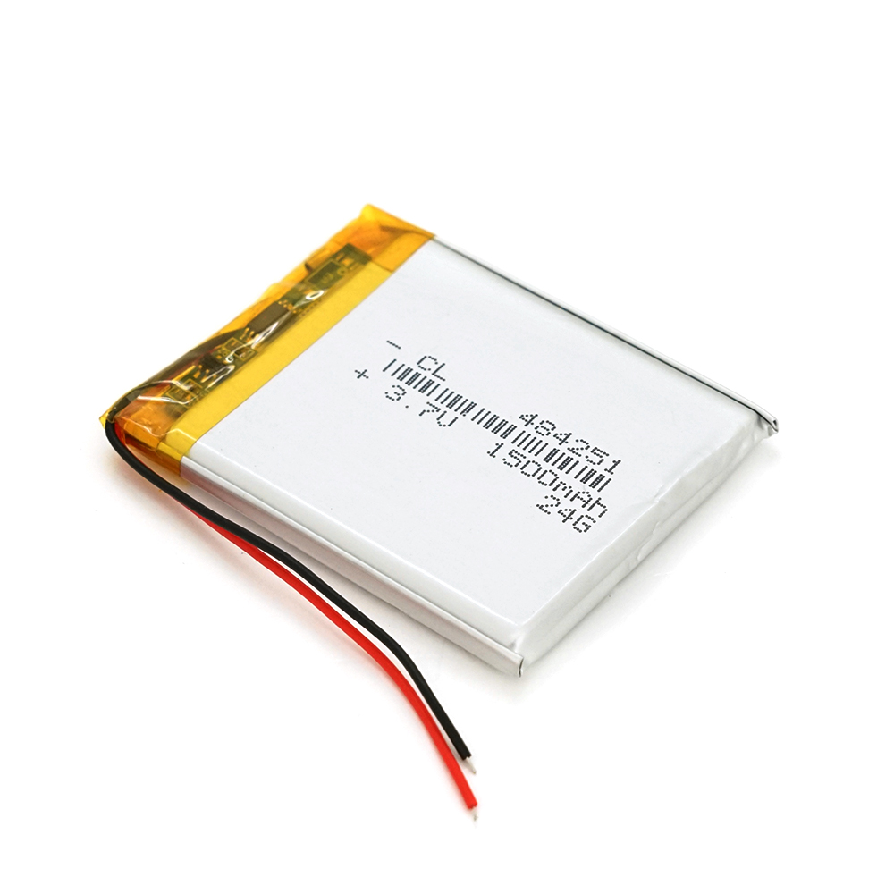 37707 Літій-полімерний акумулятор 4.8*42*51mm (Li-ion 3.7В 1500мА·год) - Зображення 1