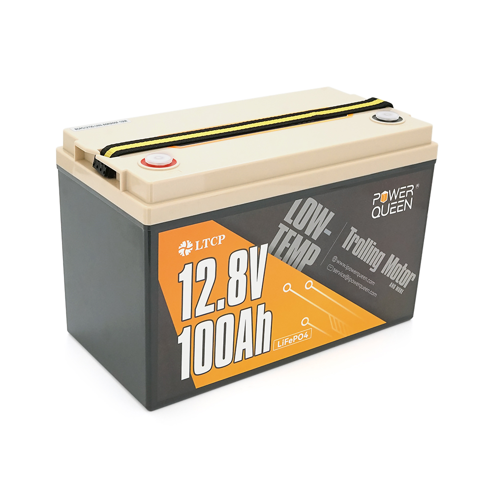 38920 Акумуляторна батарея LiFePO4 Power Queen 12.8V 100Ah Low-Temp ,1280Wh, BMS 100A, 329*172*214мм - Зображення 1