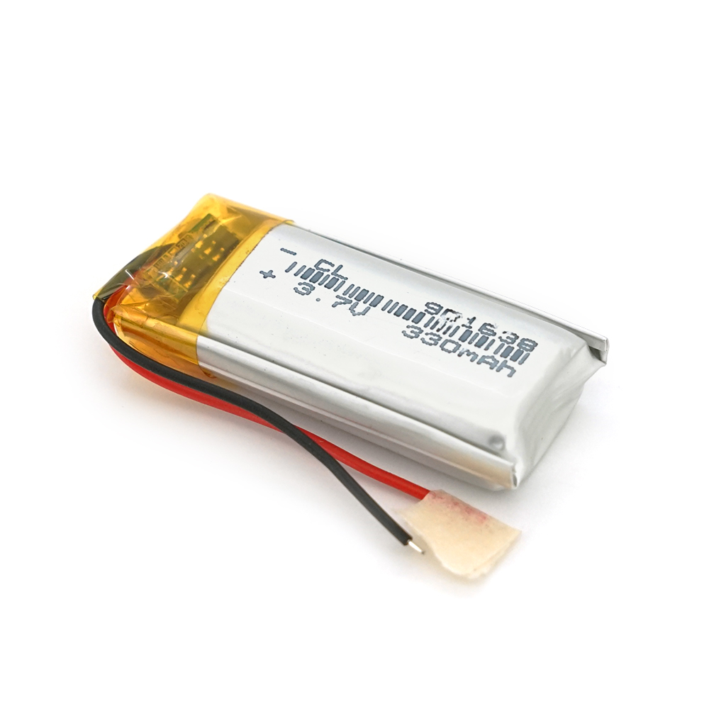 39116 Літій-полімерний акумулятор 9*16*38mm (Li-ion 3.7В 330мА · год) - Зображення 1