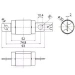 Автомобільний запобіжник PEC DC 500V 500A - Зображення 2