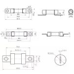 Автомобільний високовольтний запобіжник EV315-L 50A DC500V - Зображення 2