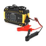 Автоматичний ЗП для акумулятора 12V / 24V (MF, WET, AGM, GEL), FBC122408D, 100-240V, DC 13.8 / 27.6V, Струм заряду 12V / 8A 24V / 4A, LCD, крокодили в комплекті