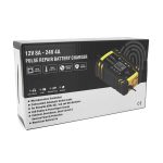 Автоматичний ЗП для акумулятора 12V / 24V (MF, WET, AGM, GEL), FBC122408D, 100-240V, DC 13.8 / 27.6V, Струм заряду 12V / 8A 24V / 4A, LCD, крокодили в комплекті - Зображення 2