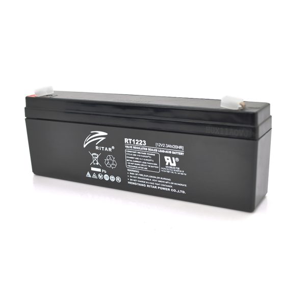 Акумуляторна батарея AGM RITAR RT1223, Black Case, 12V 2.3Ah (177 х 35 х 62 (68)) Q10