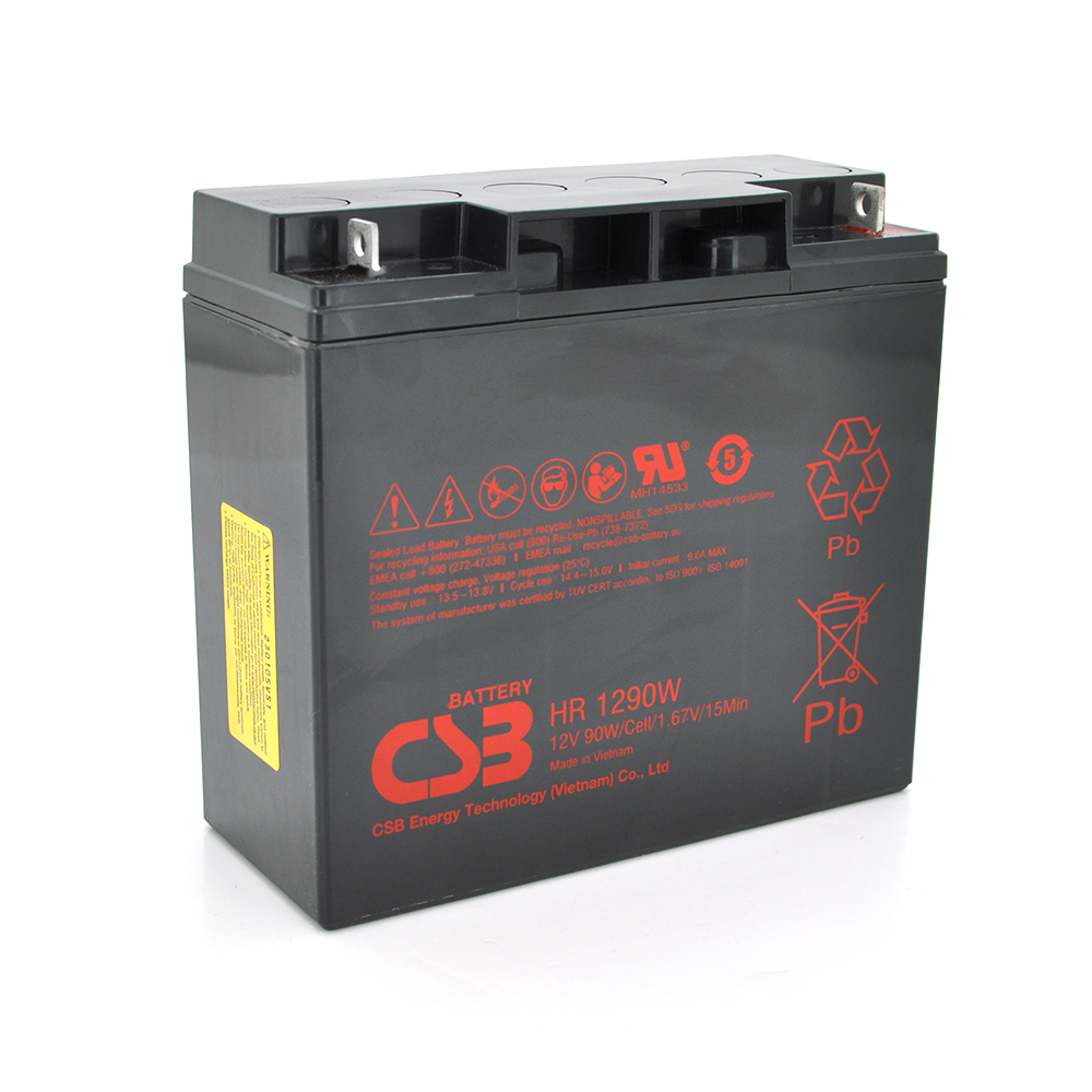 05180 Акумуляторна батарея CSB HR1290W, 12V 18Ah (181х159х167мм), Q4 - Зображення 1