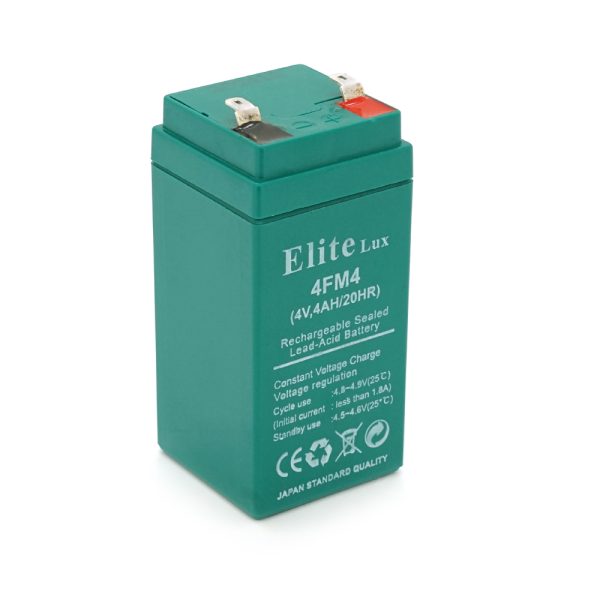 Акумуляторна батарея Elite AGM GP44F1 4 V 4 Ah ( 47 x 47 x 100 (105 ) )0.460kg, Green, Q30