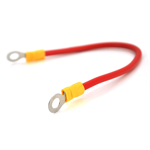 Перемичка (з&apos;єднувач) 250 мм 4 мм2 під болт М6 (6,3мм внутрішній діаметр) для акумуляторів, ціна за штуку