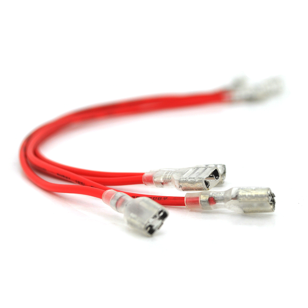 11756 Перемичка (з'єднувач) 250 мм 0,75мм2 під клеми F2 для акумуляторів, червона, ціна за штуку - Зображення 1