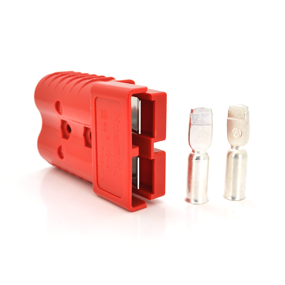 12405 Силовий роз'єм живлення "Anderson" 350А 600V + 2 роз'єми, червоний - Зображення 1