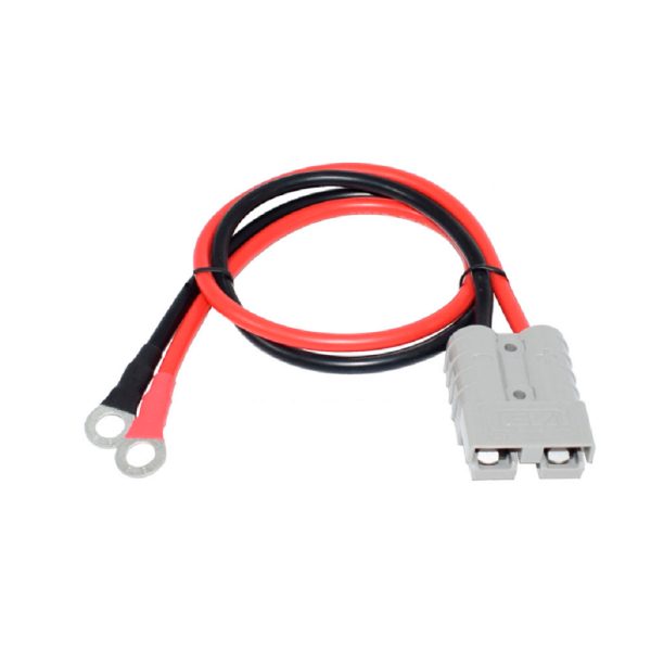 Силовий роз&apos;єм живлення 50А 600V з кабелем 30см, перетин 10 квадратів (для акб 40-200Ah і ДБЖ RTSWbt-500), роз&apos;єм M8, мідь лужона