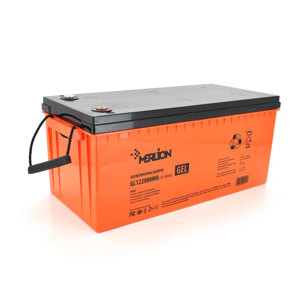 Акумуляторна батарея MERLION GL122000M8 12 V 200 Ah ( 522 х 240 х 219 ) Q1 / 18