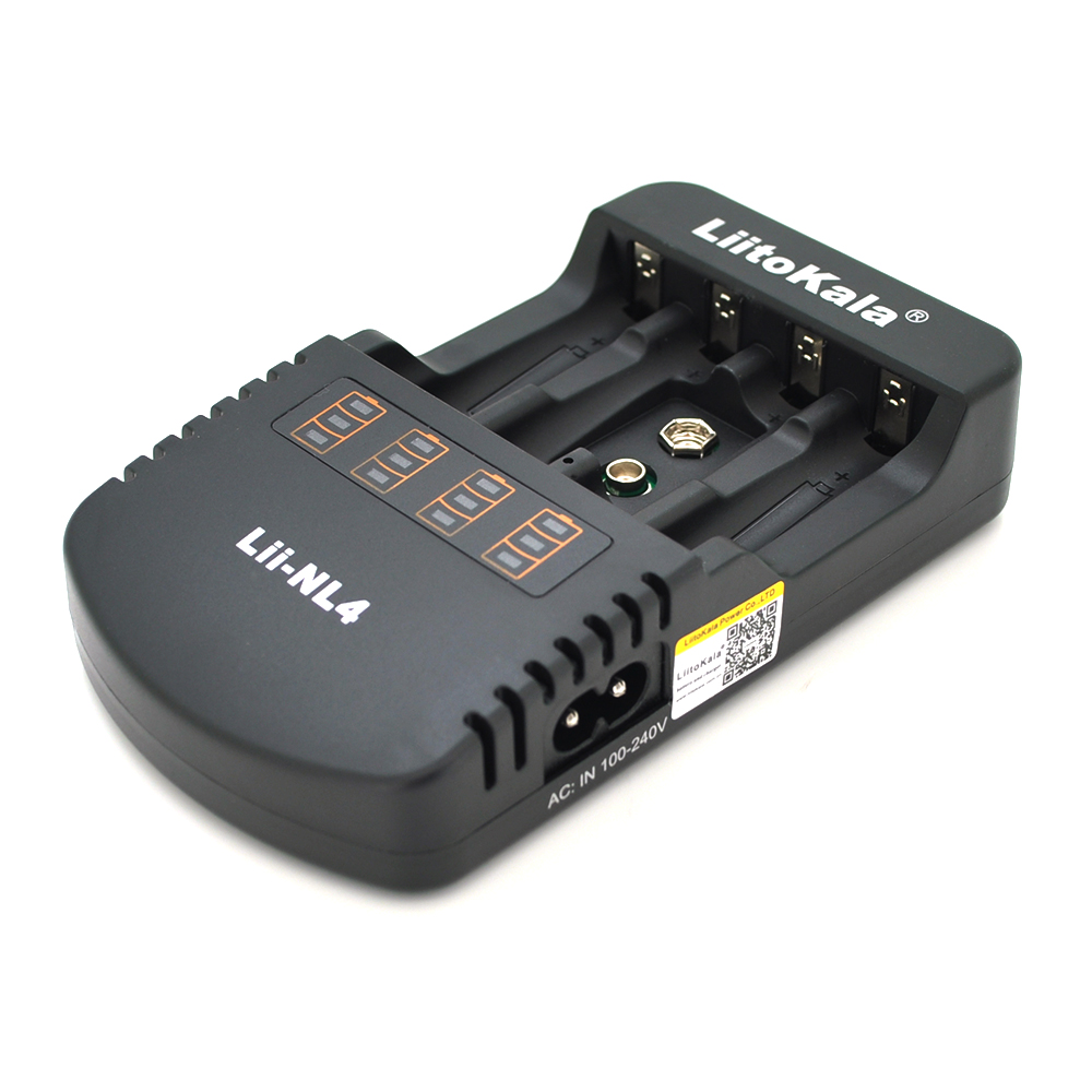 18689 ЗУ універсальне Liitokala Lii-NL4, 4 канали, LED індикація, підтримує Li-ion, Ni-MH та Ni-Cd AA (R6), ААA (R03), AAAA, С (R14) - Зображення 1