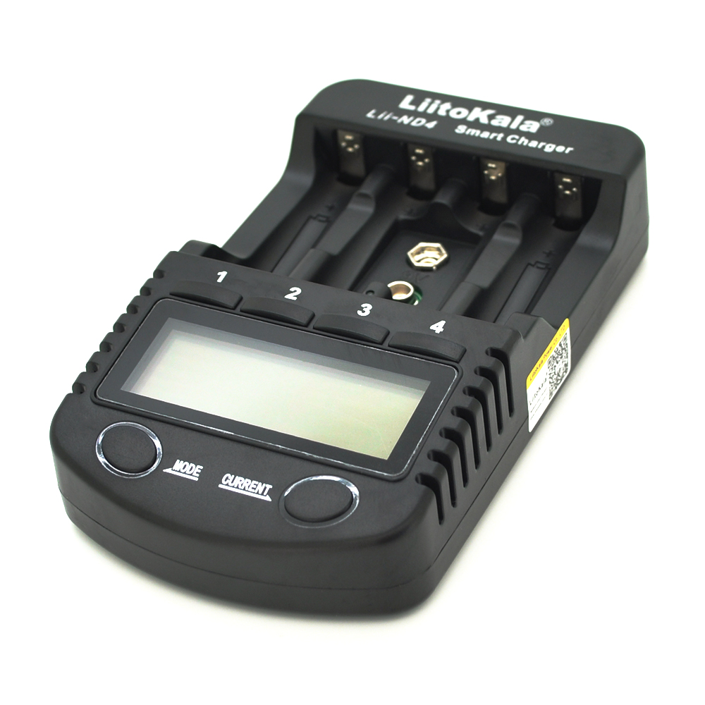 23379 ЗУ універсальне Liitokala Lii-ND4, 4 канали, LED індикація, підтримує Ni-MH та Ni-Cd AA (R6), ААA (R03), AAAA, С (R14) - Зображення 1