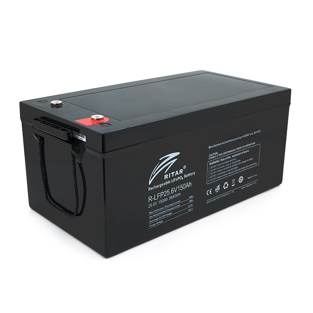 27414 Акумуляторна батарея Ritar LiFePO4 25,6V 150AhBMS765A@8S (522 х 240 х 219) Q1 - Зображення 1
