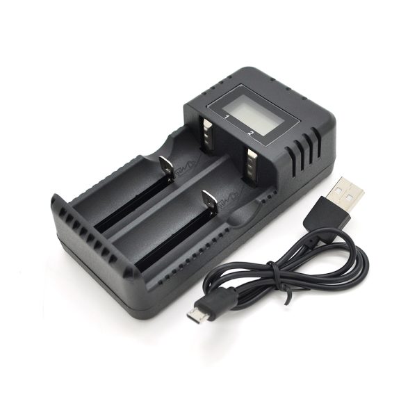 Зарядний пристрій універсальний HD-8991B, 2 канали, LED інд., підтримує Li-ion, Ni-MH та Ni-Cd AA (R6), ААA (R03), AAAA, С (R14)