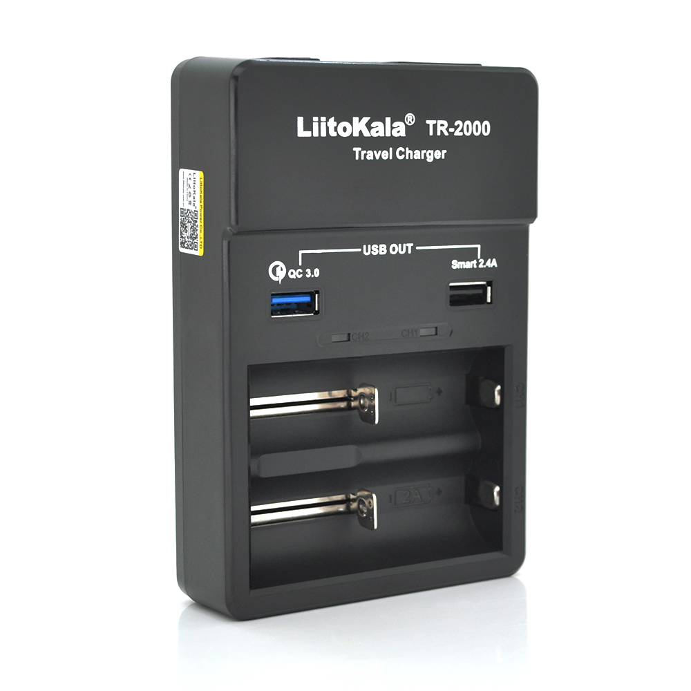 29710 ЗУ універсальне Liitokala Lii TR-2000 + USB1-QC 3.0, USB2-5V 2.4A - Зображення 1