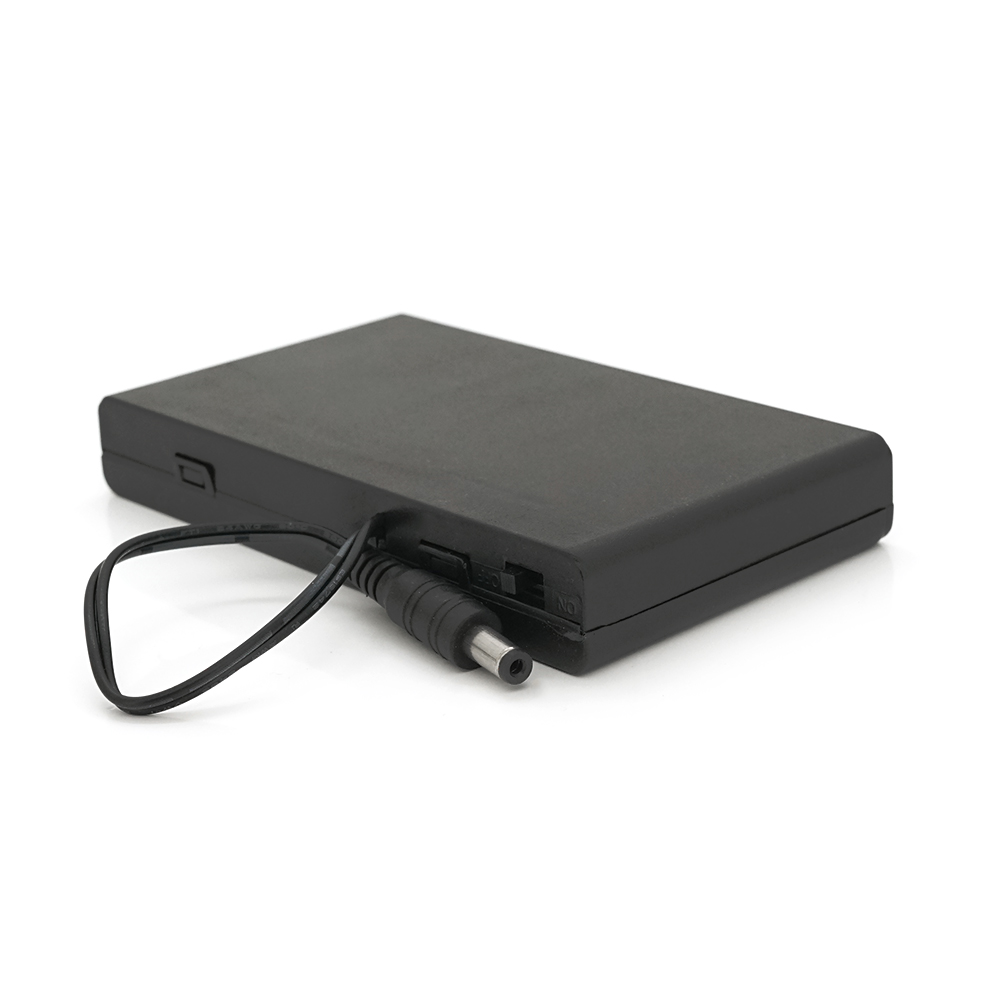 32489 Відсік для 8-ми елементів живлення АА, роз'єм 5,5×2,1, закритий корпус із вимикачем - Зображення 1