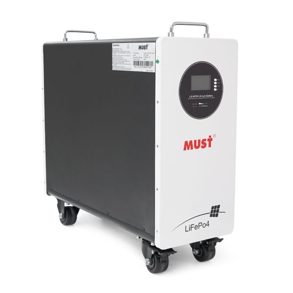 Акумуляторна батарея Must LiFePO4 LP21-48300 51.2V 300Ah 15,36KWh BMS200A@16S, CAN2&amp;RS232&amp;RS485,WI-FI,IP21 6000 cycles 733*260*635mm, 120KG