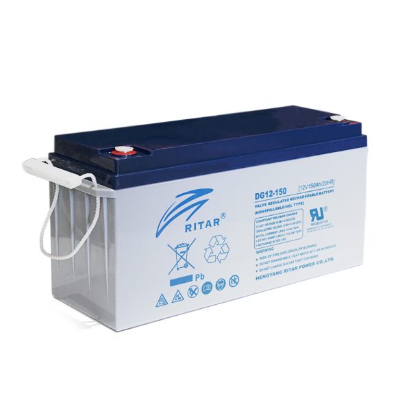 Акумуляторна батарея GEL RITAR DG12-150, Gray Case, 12V 150.0Ah ( 483 х 170 х 242) Q1 / 25