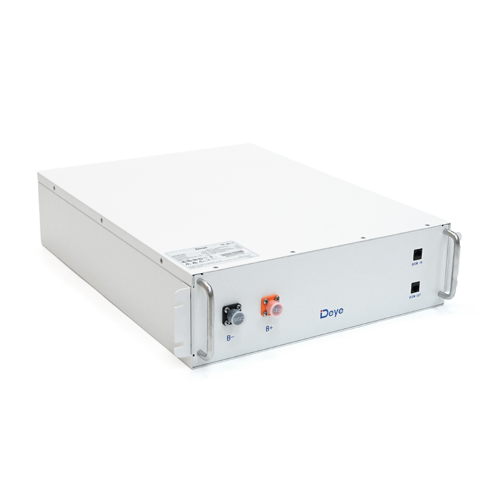 35072 Акумуляторна батарея Deye BOS-GM5.1, 51,2 В 100 Ач, 5,12 кВтг на акумуляторний блок(100 / 100A)(440*570*133), 44kg - Зображення 1