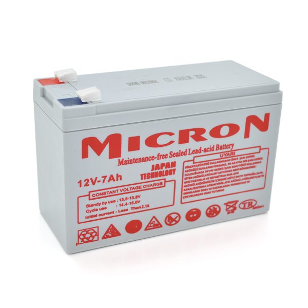 Акумуляторна батарея Micron MCN-12 / 7 12 V 7Ah ( 150 x 65 x 95 (100) ) Gray Q10