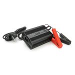 Зарядний пристрій для акумуляторів AGM 24V, 10A, крокодили,135x90x50mm