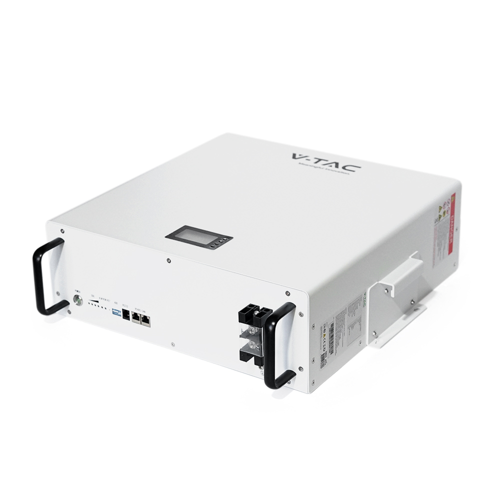 37295 Акумуляторна батарея V-TAC LiFePO4 51,2V 100Аh 5.12kWh,(100 / 100A)585x565x275mm, 50,67kg - Зображення 1