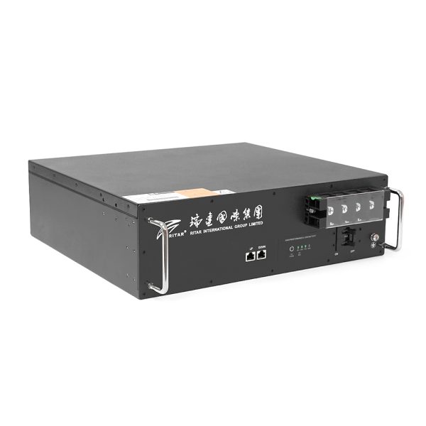 Акумуляторна батарея Ritar 19&quot; LiFePO4 25,6V 200Ah BMS100@8S для монтажу в стійку (442 х 400 х 130.5), 40kg Q1