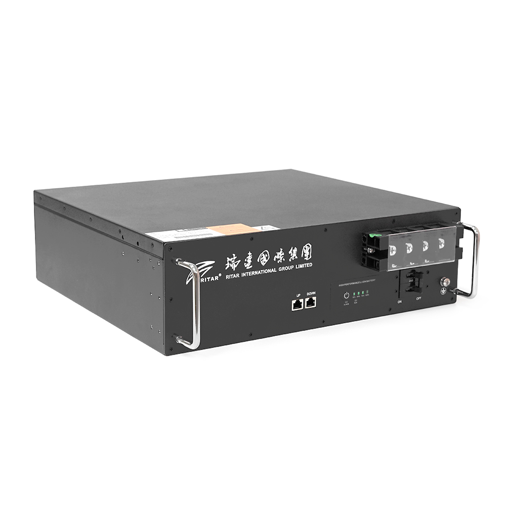 37408 Акумуляторна батарея Ritar 19" LiFePO4 25,6V 200Ah BMS100@8S для монтажу в стійку (442 х 400 х 130.5), 40kg Q1 - Зображення 1