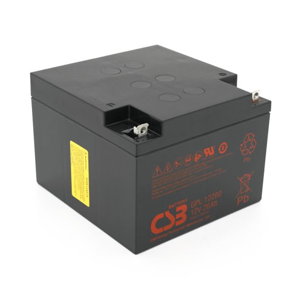 Акумуляторна батарея CSB GPL12260, 12V 26Ah (166х175х125 мм), Q2 / 72 (В&apos;ЄТНАМ)