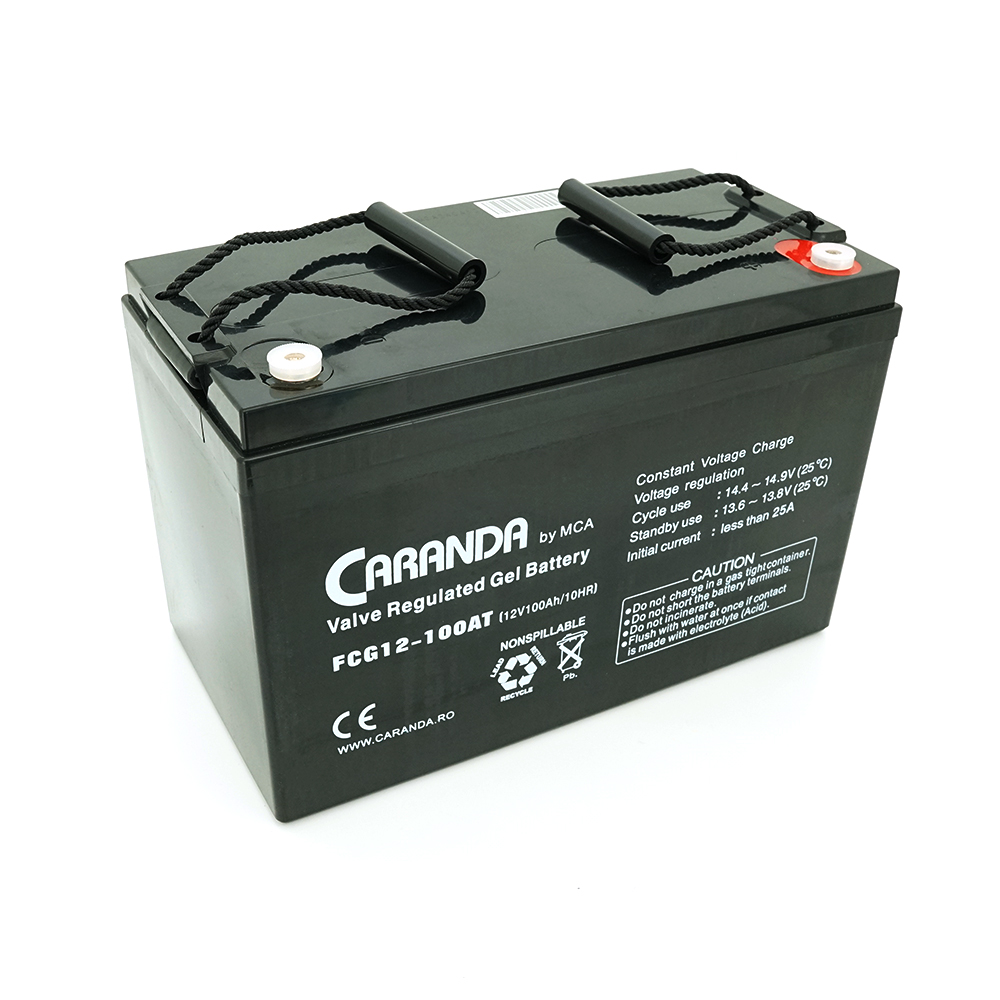 37608 Акумуляторна батарея MCA FCG12-100AT GEL 12 V 100 Ah (331 x 174 x 214), 29,2 kg - Зображення 1