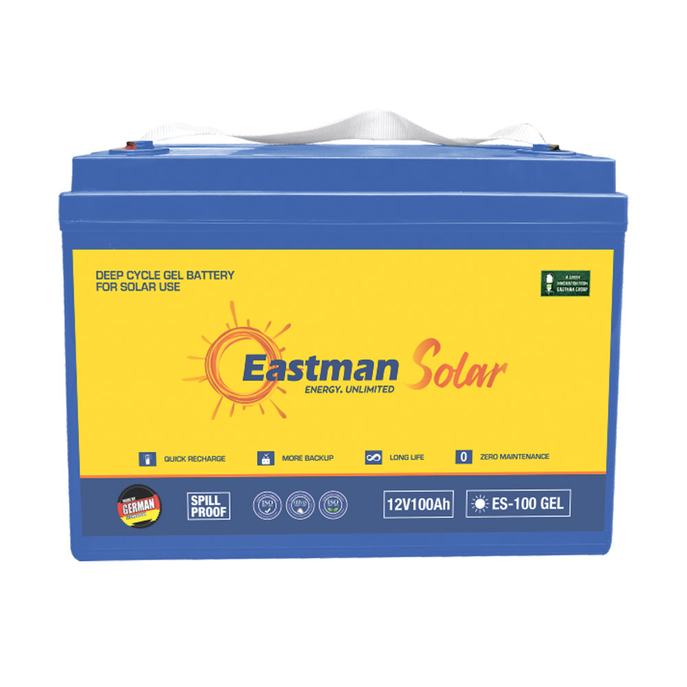 37621 Акумуляторна батарея EASTMAN ES100 DEEP CYCLE GEL 12V 100Ah T16, 750 cycles, 800A (330x171x214(220)) Blue. 30.5kg Q1 / 30 - Зображення 1
