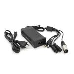 Універсальний зарядний пристрій для акумуляторів Li-ion 36V(42V),10S,2A., штекер 5,5*2,5мм / 3PXLR(18mm) / 3pGX12 / 3PGX16 / Xiaomi8MM, LED індикація