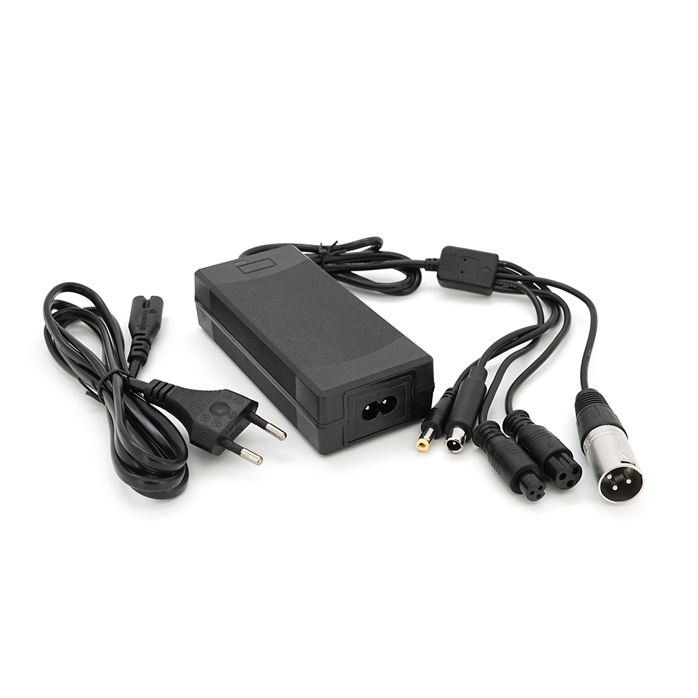 37813 Універсальний зарядний пристрій для акумуляторів Li-ion 36V(42V),10S,2A., штекер 5,5*2,5мм / 3PXLR(18mm) / 3pGX12 / 3PGX16 / Xiaomi8MM, LED індикація - Зображення 1