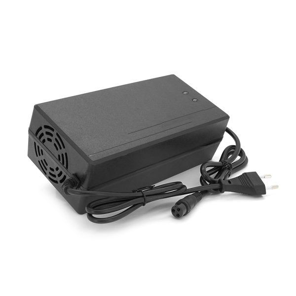 Зарядний пристрій Jinyi для акумуляторів LiFePo4 48V(58,4V),16S,8A,штекер 3-pin,з індикацією,BOX