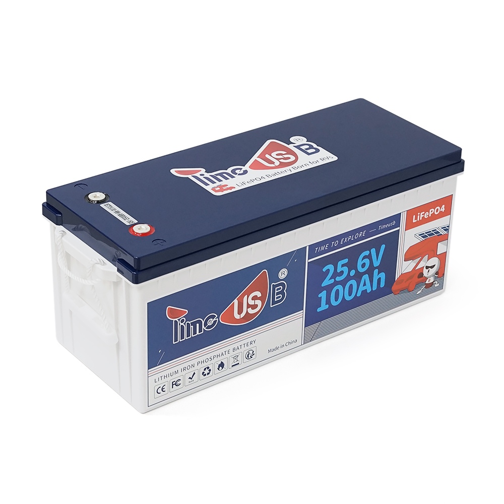 38290 Акумуляторна батарея LiFePO4 Timeusb 25.6V 100Ah, 2560Wh, BMS 100A, 532*207*216мм - Зображення 1