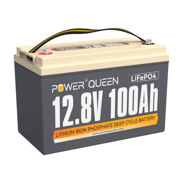Акумуляторна батарея LiFePO4 Power Queen 12.8V 100Ah H190, 1280Wh, BMS 100A, 329*172*214мм