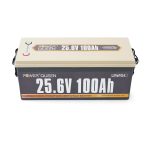 Акумуляторна батарея LiFePO4 Power Queen 25.6V 100Ah, 2560Wh, BMS 100A, 532*207*215мм - Зображення 2