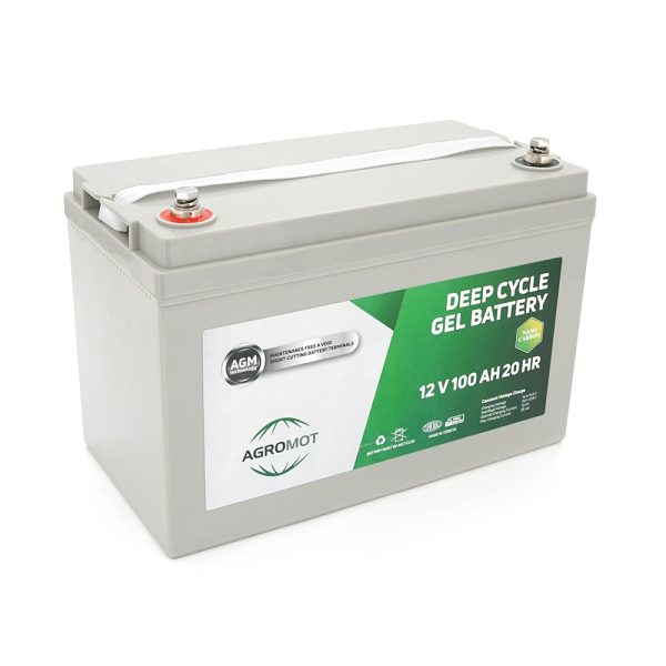Акумуляторна батарея AGROMOT GEL 12V 100 Ah (330 х 170 х 250), 31kg, Gray Case, Q1
